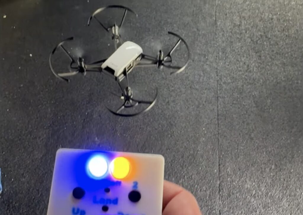 A drone remote designed to enhance magic shows