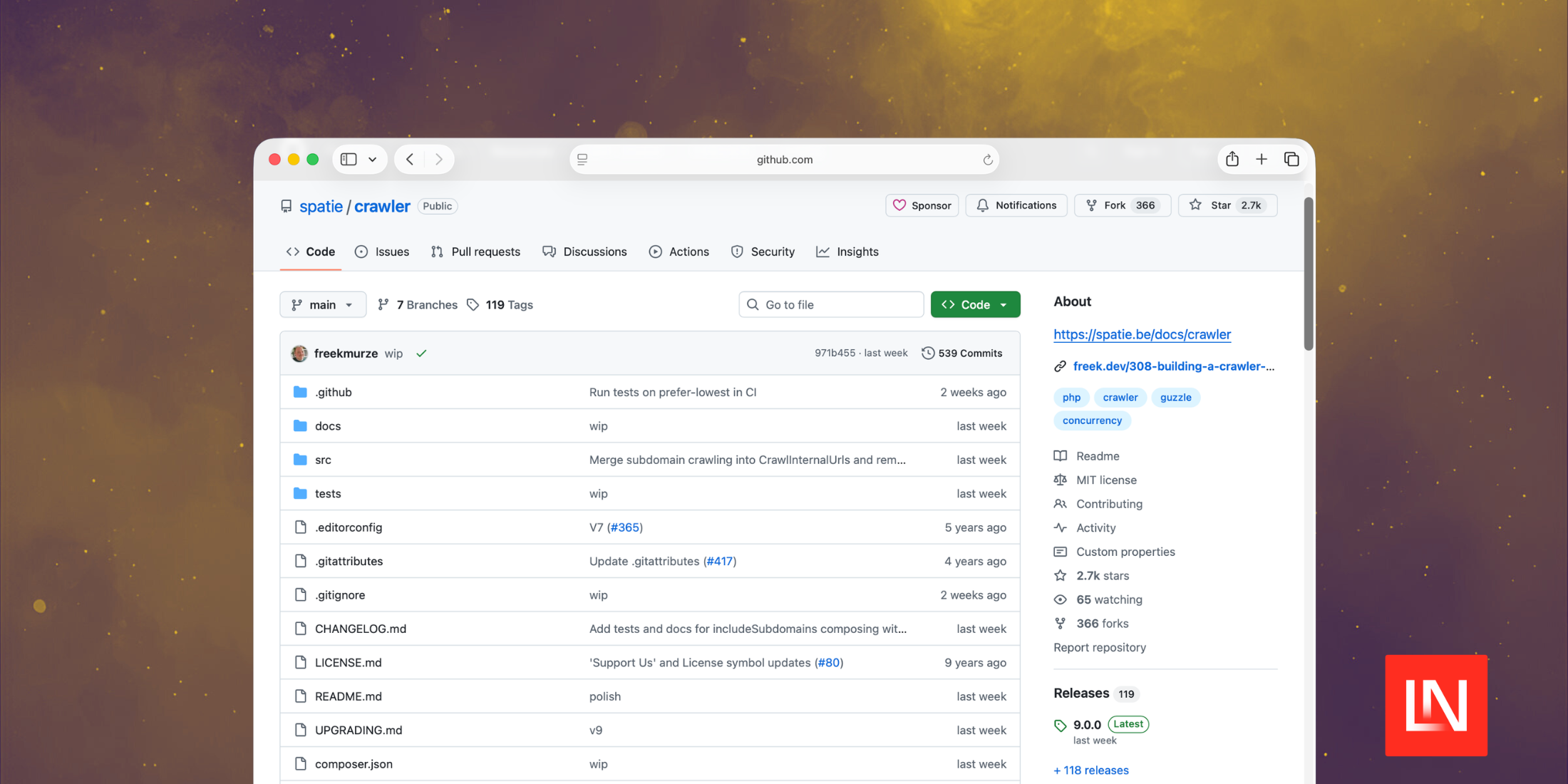 A PHP Package for Concurrent Website Crawling