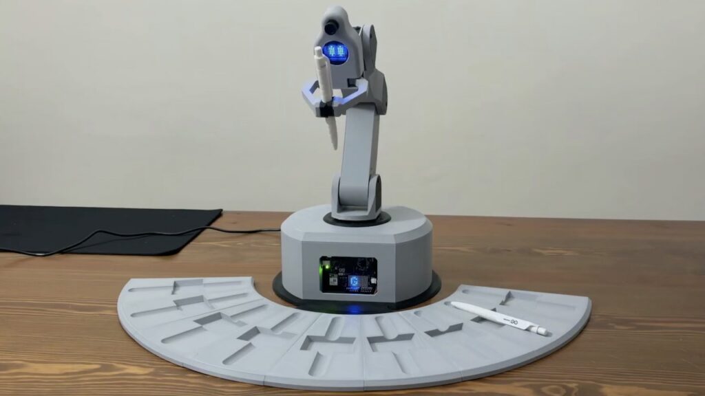 A robot arm that recognizes your face