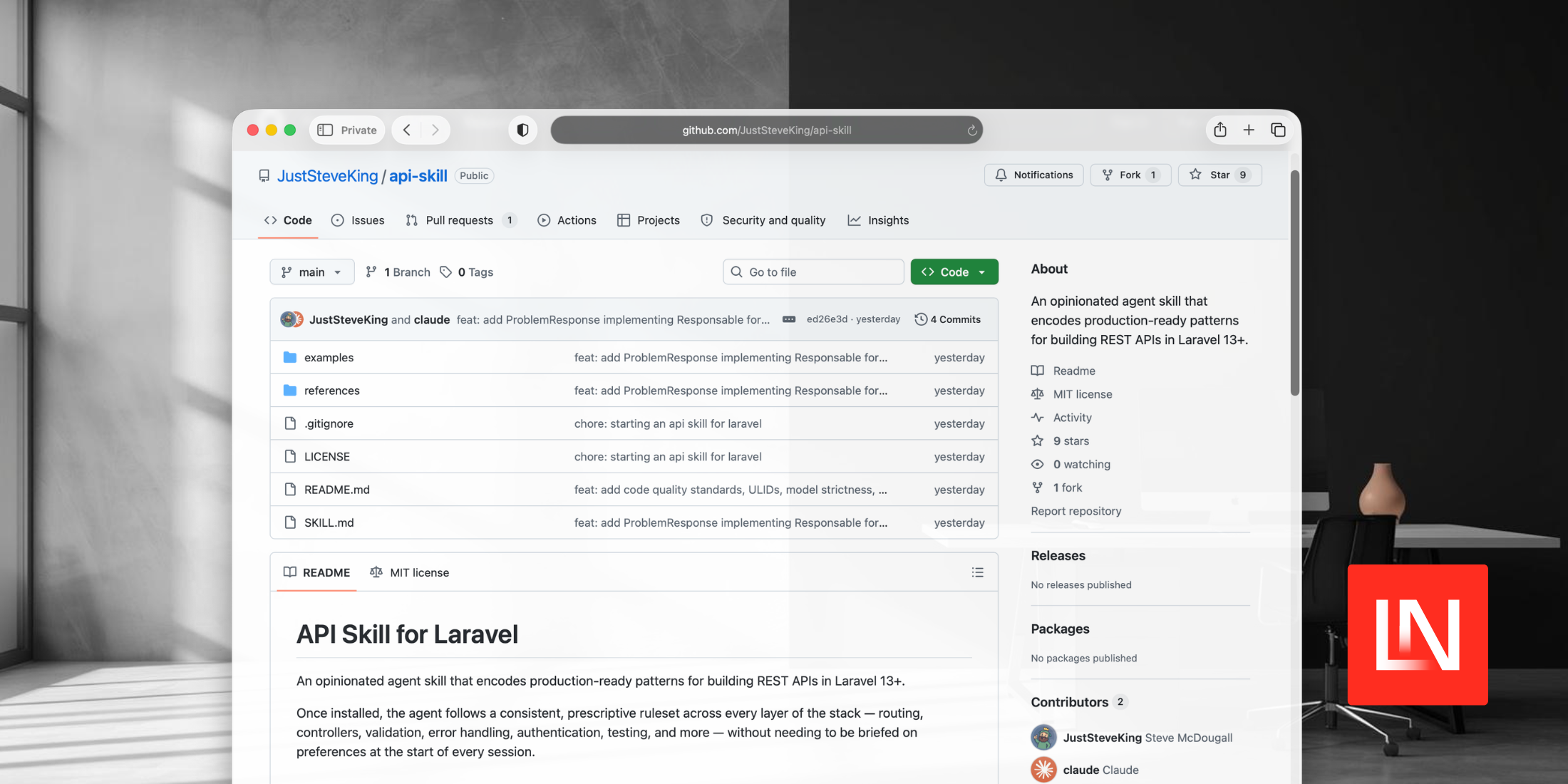 An Opinionated Agent Skill for Building REST APIs in Laravel