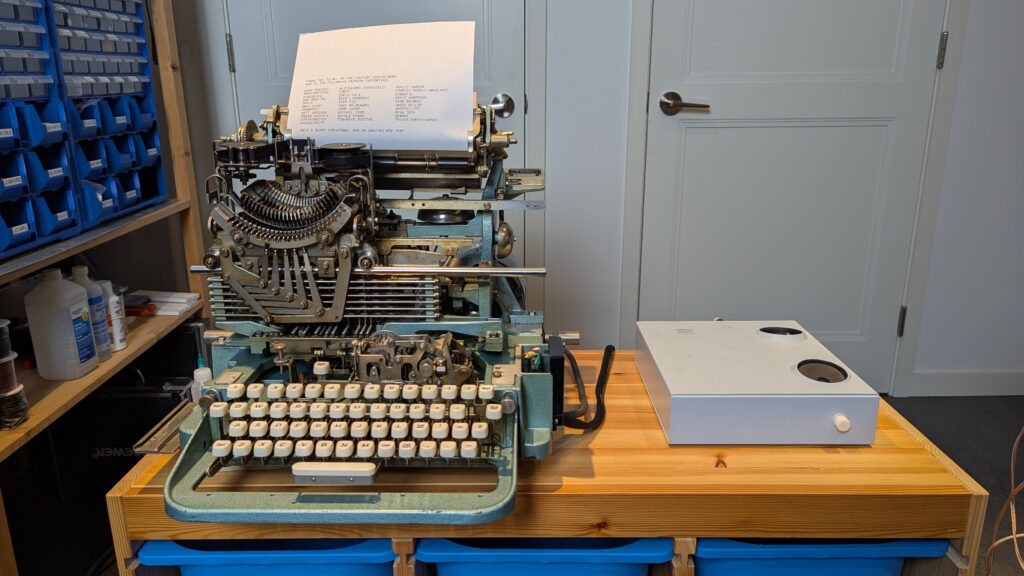 Arduino speaks teletype to an old Lorenz 15