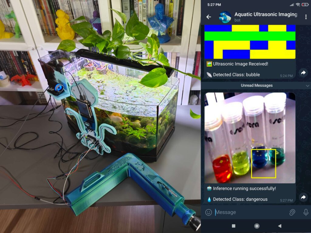 Assess your aquarium’s health with an AI-enabled ultrasonic sensor