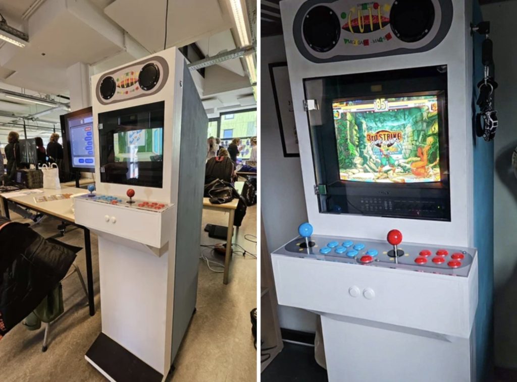 Build an adorable arcade cabinet with custom controls