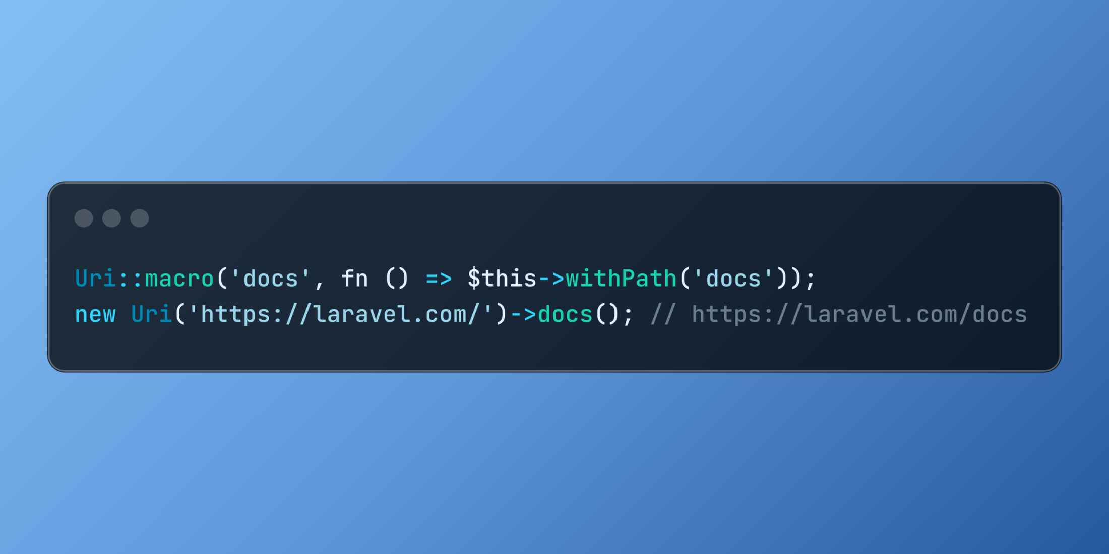 Customize URL Handling with Laravel's Macroable URI Class