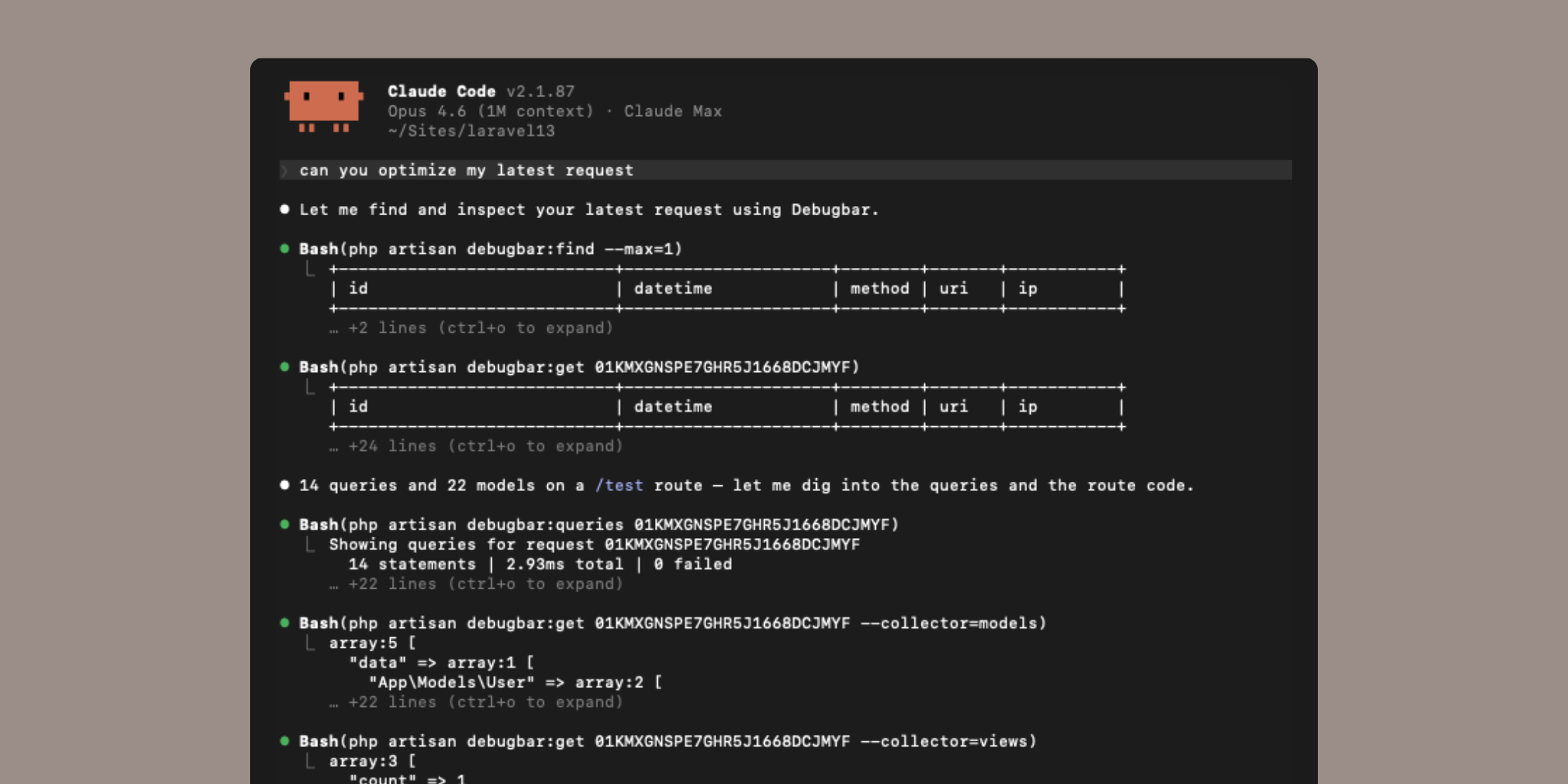 Debugbar releases v4.2.0 and add a new Boost skill
