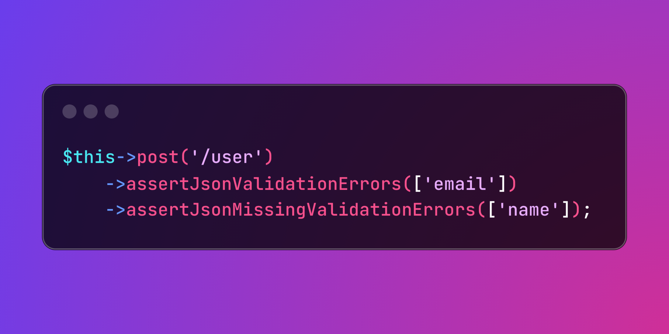 Enhance Validation Testing Precision with Laravel's assertOnlyJsonValidationErrors