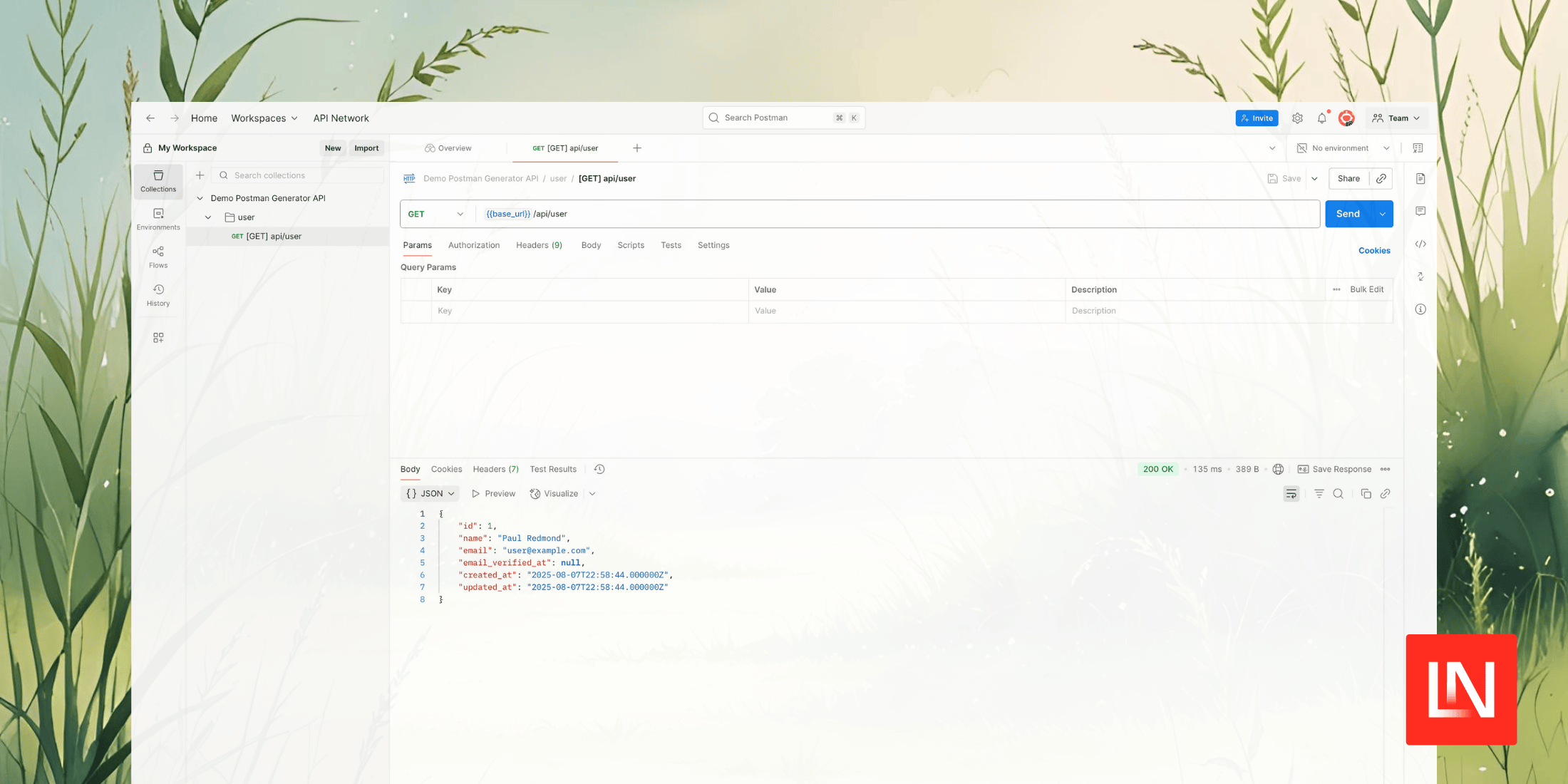 Generate Postman Collections from Laravel Routes