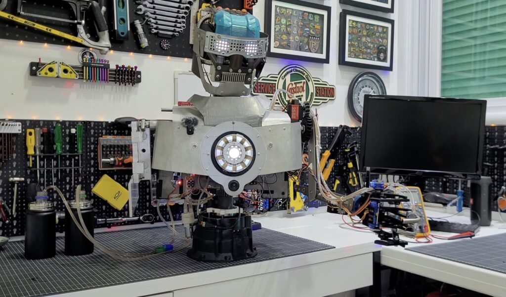 Humanoid robot becomes a bartender