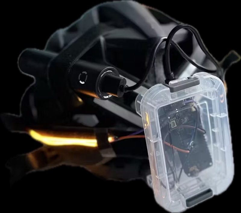 Improving bicycle safety with voice-activated turn signals