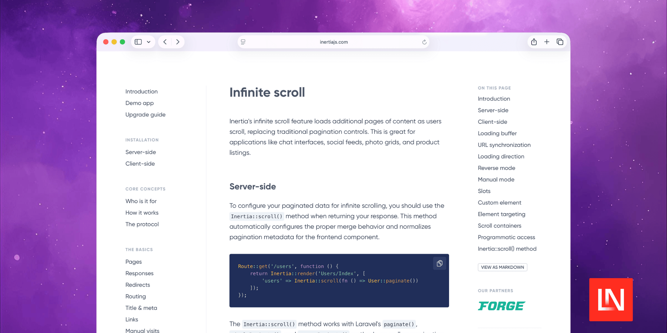 Infinite Scroll in Inertia v2.2