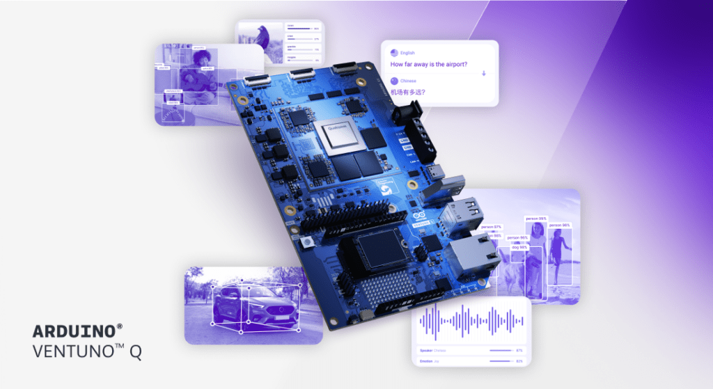 Introducing Arduino® VENTUNO™ Q: your new AI, robotics, and actuation platform!
