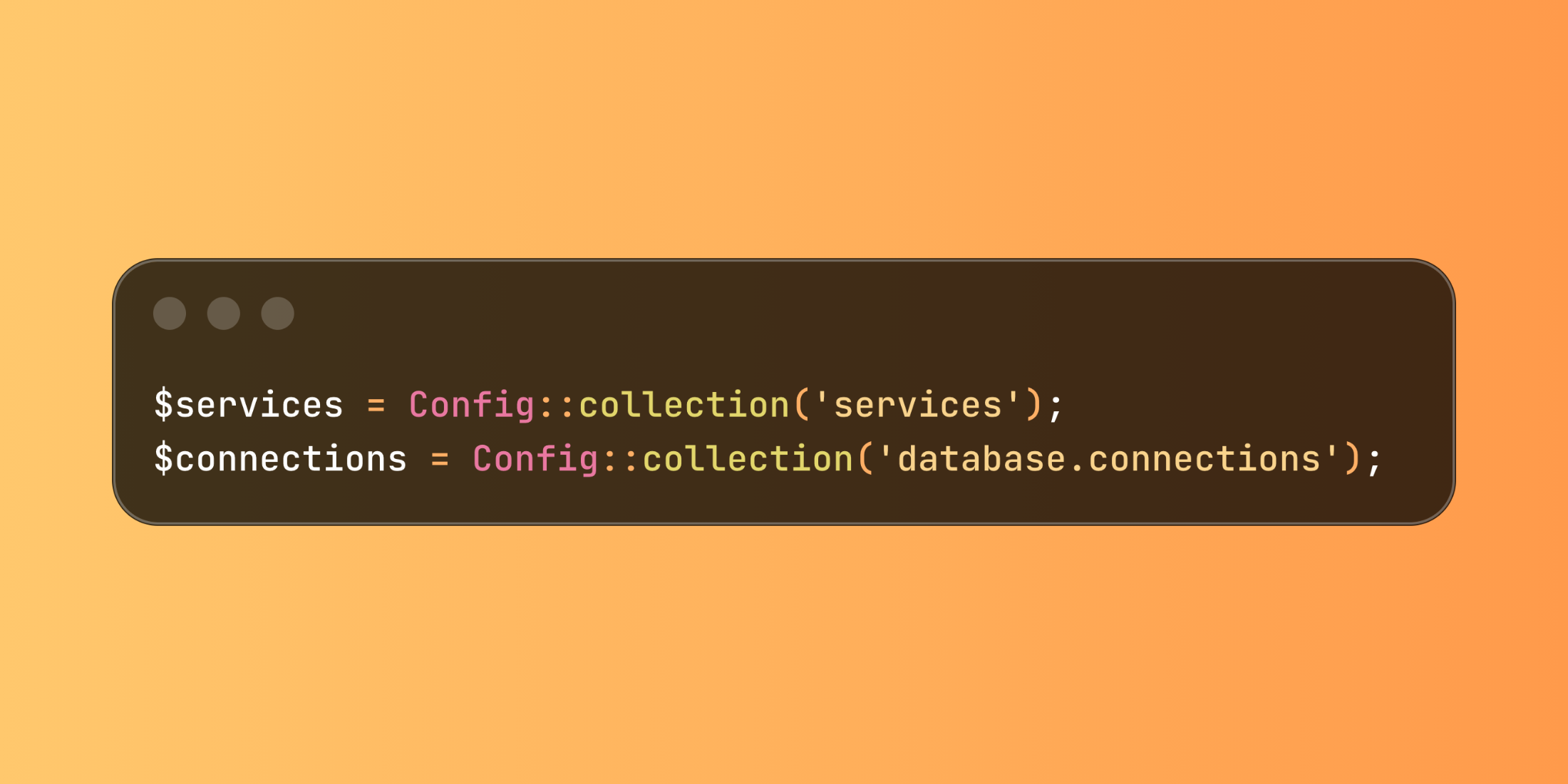 Laravel Configuration Arrays Made Simpler with Config::collection()