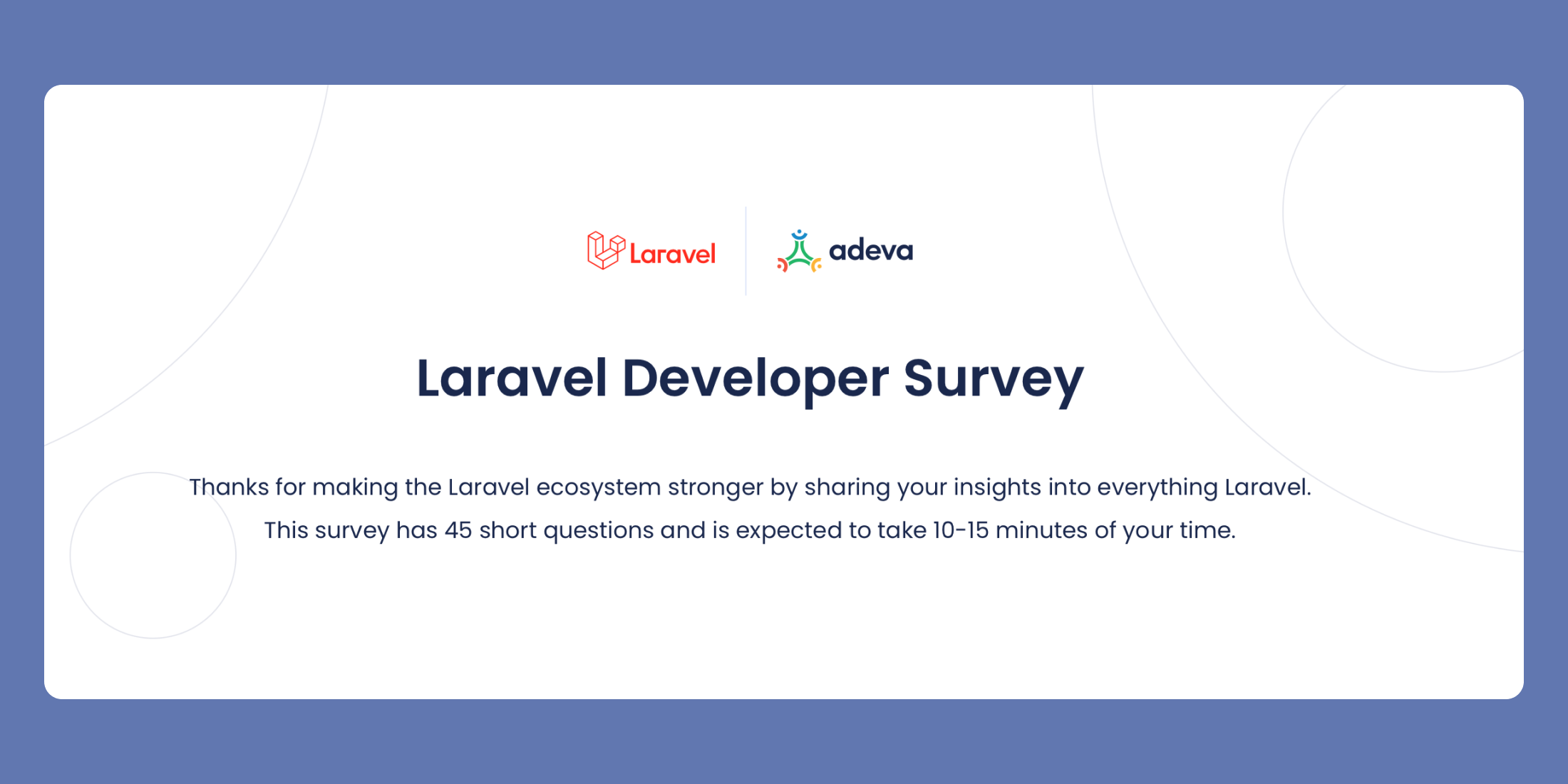 Laravel Developer Survey