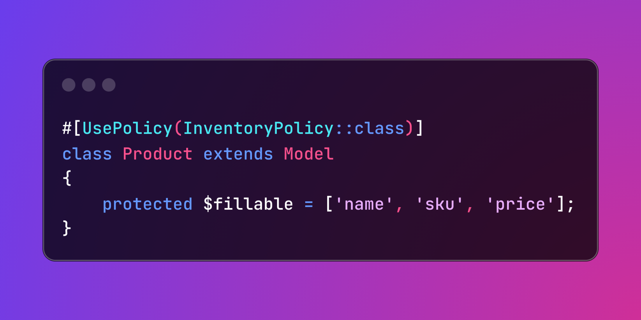 Laravel's UsePolicy Attribute: Explicit Authorization Control