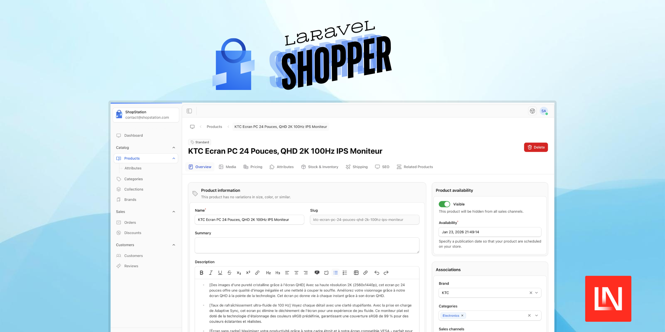 Laravel Shopper: A Headless E-Commerce Admin Panel for Laravel
