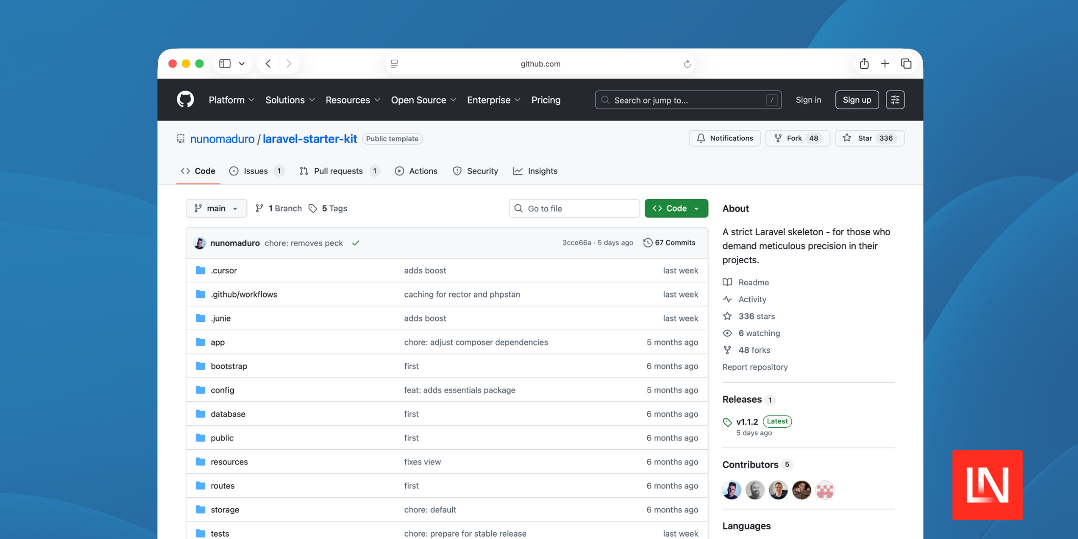 Laravel Starter Kit by Nuno Maduro