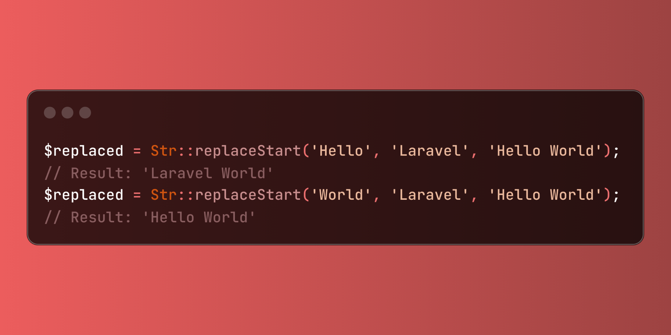 Replace String Prefixes Precisely with Laravel's replaceStart Method