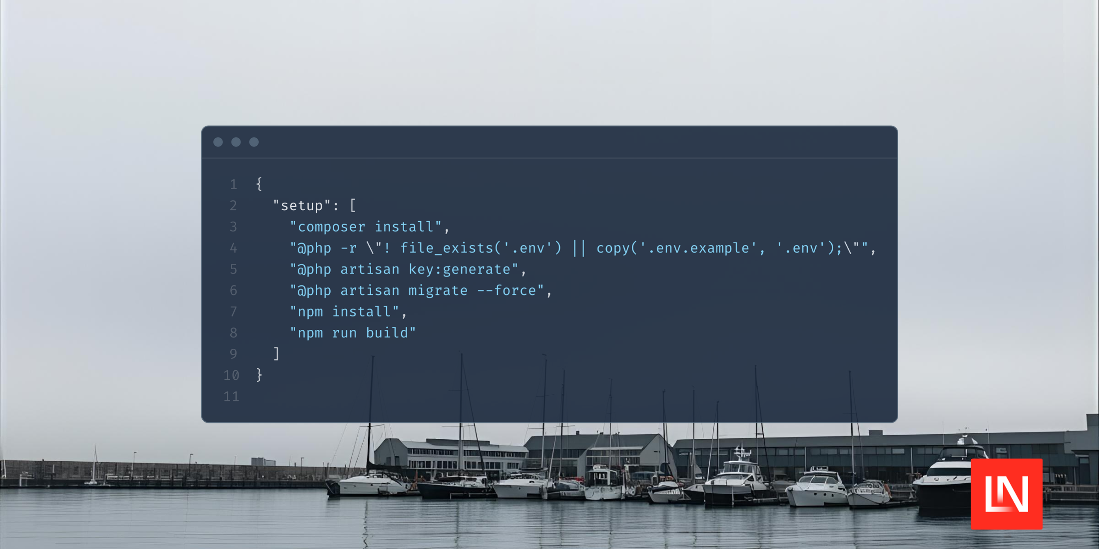 Setup Command Added to Laravel's Composer File