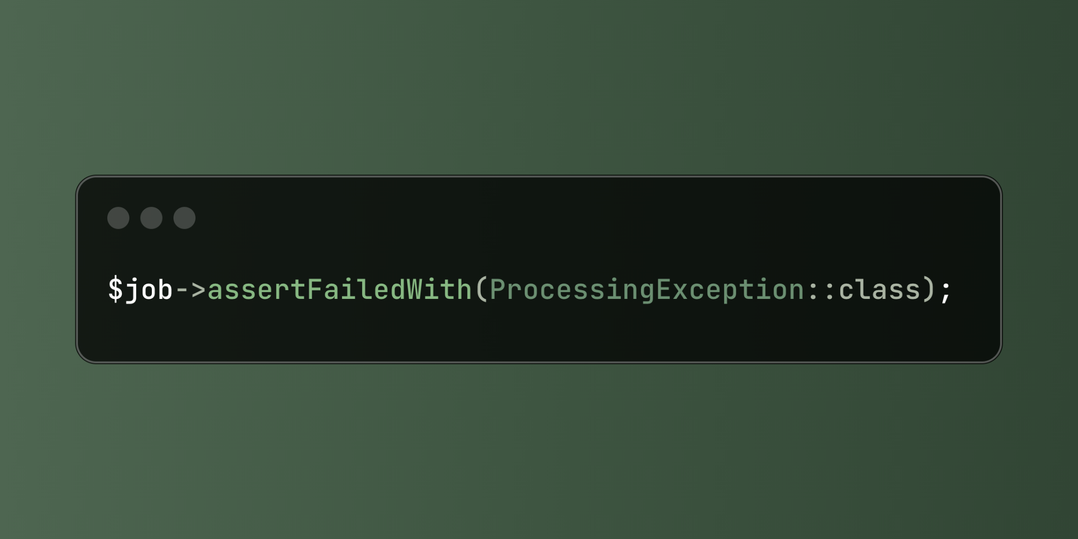 Test Job Failures Precisely with Laravel's assertFailedWith Method
