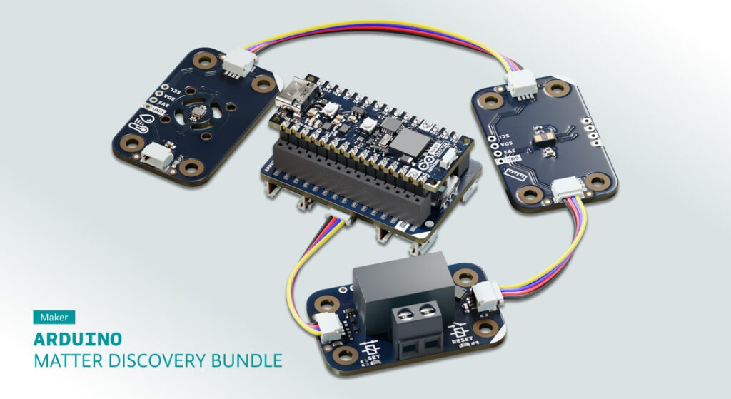 The new Arduino® Matter Discovery Bundle™ is everything you need to learn, experiment, and build with Matter!