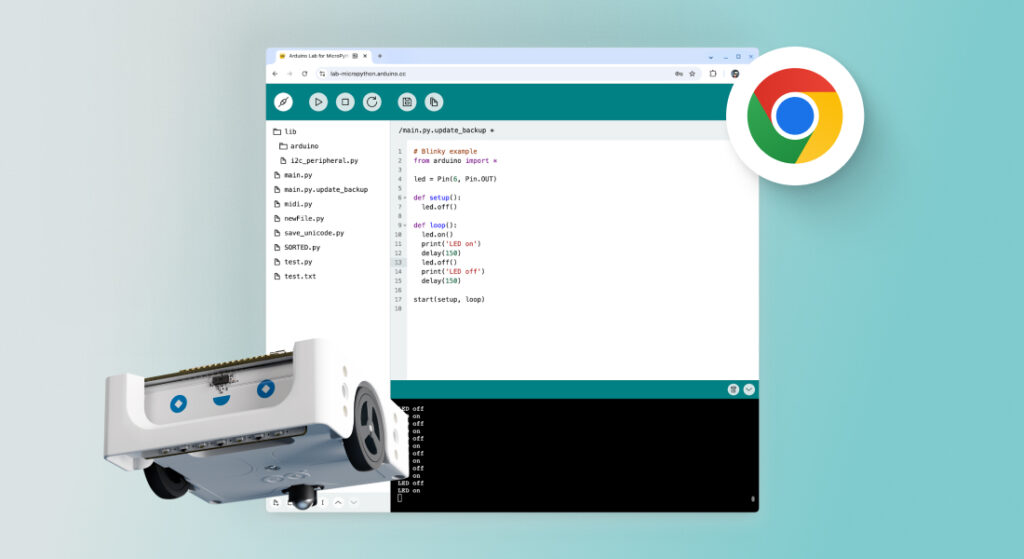 The web-based Arduino Lab for MicroPython Editor is out! With Chromebook support to code Alvik and more