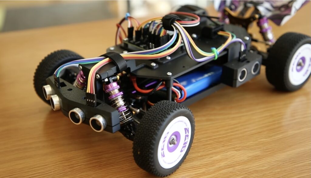 This automatic emergency braking system protects RC cars