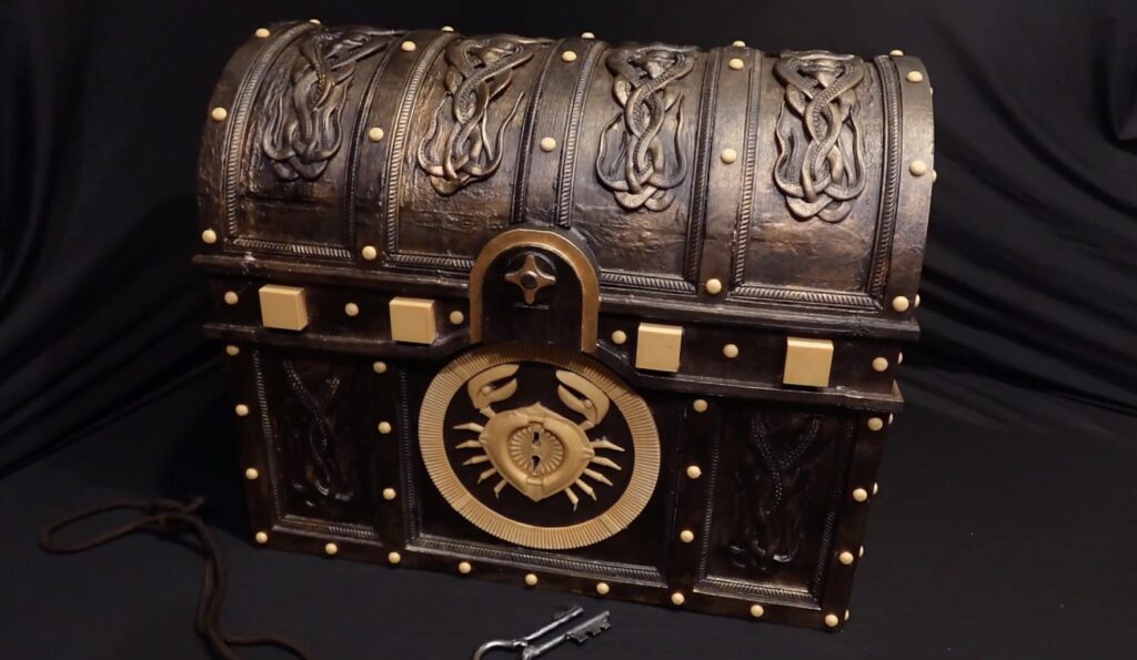 This chest contains the beating heart of Davy Jones