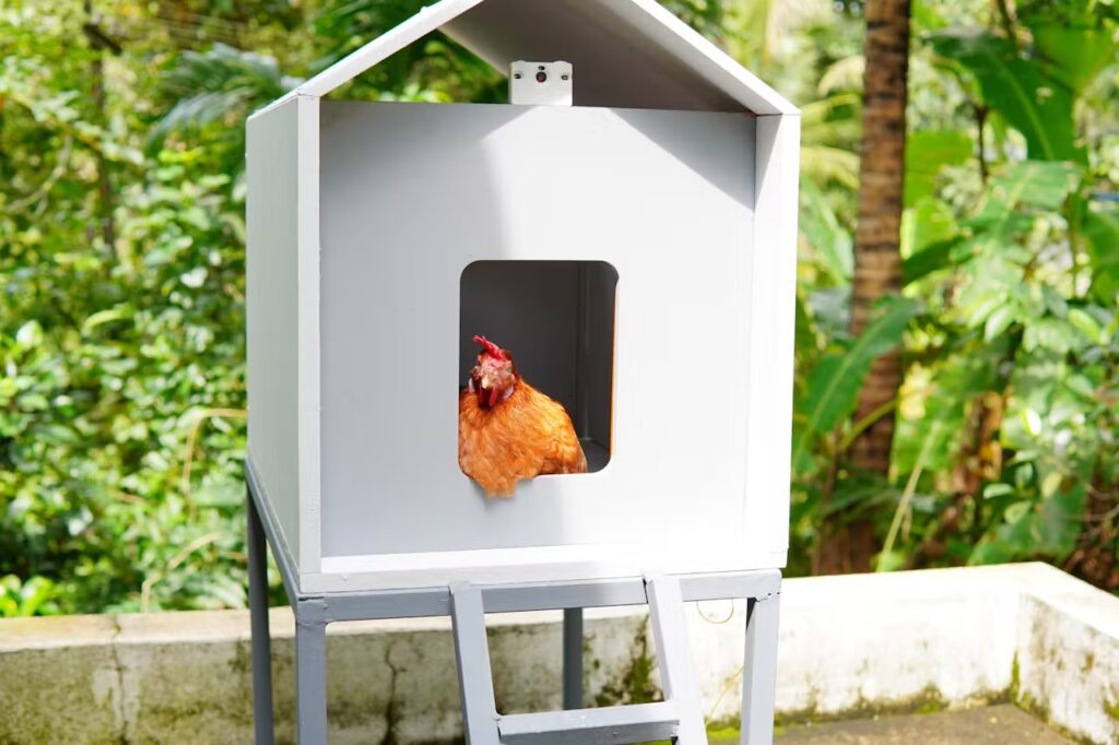 This DIY smart chicken coop features AI-based predator detection