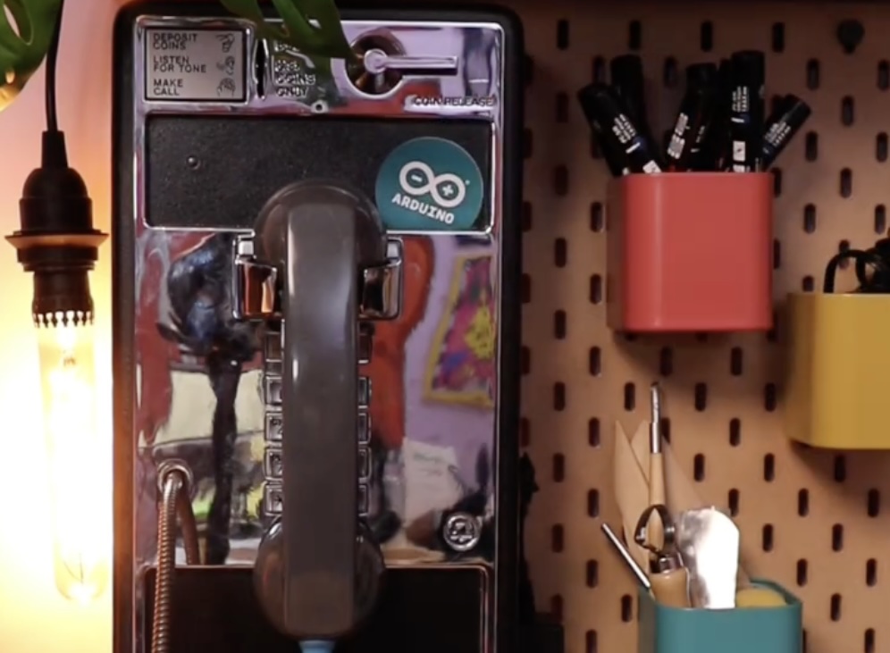 This musical payphone rings on rainy days