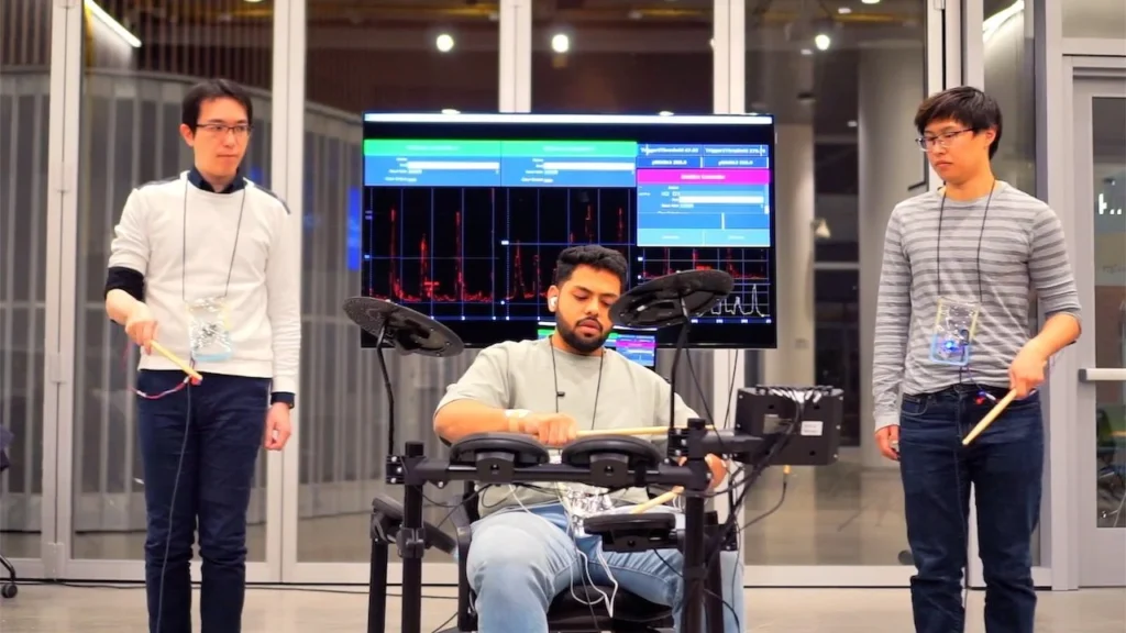 WireDrum forces your muscles to learn skills